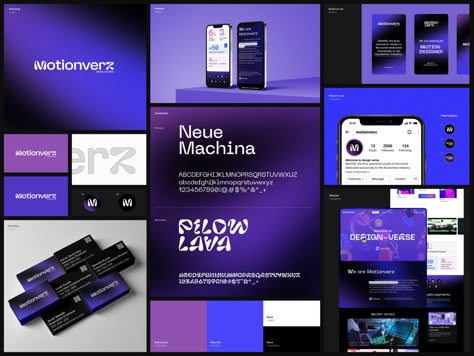 Tech Moodboard, Futuristic Branding, Brand Guidelines Design, Dribbble Design, Desain Editorial, Digital Branding, Tech Branding, Brand Guide, Brand Book