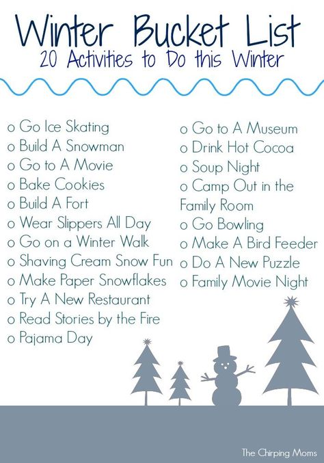 Winter has arrived & today, we are sharing some fun ideas for your family to do this winter.  Print off the Winter Bucket List below.  Then, check off the list as you count down towards some warmer spring weather! Click here to download the Winter Bucket List printable to print or right click on each individual image to open … Bucket List Printable, Christmas Bucket List, Bucket List Family, Christmas Bucket, Winter Bucket List, Free Printable Activities, Fall Bucket List, List Printable, Winter Print