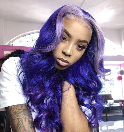 @theonly_tia on Instagram: “Ain’t nomore beefing I’m just keeping to myself 👑” Cute Hair Colors, Birthday Hair, Hair Laid, Silky Hair, Indian Hairstyles, Looks Style, Purple Hair, Weave Hairstyles, Pretty Hairstyles