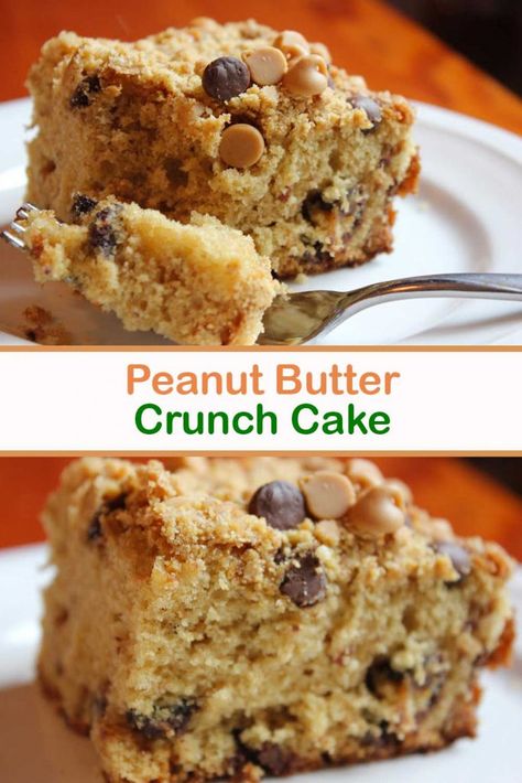 Butter Crunch Cake, Cakes With Peanut Butter, Easy Peanut Butter Cake, Butter Crunch Cookies, Fodmap Baking, Good Cakes, Butter Crunch, Peanut Butter Crunch, Peanut Butter Snacks