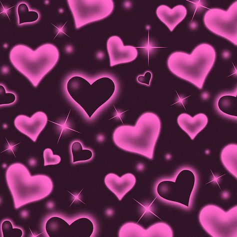 Old School Hearts Background, 2000s Heart Background, 90s Heart Background, Y2k Heart Background, Chicana Aesthetic Art, Heart Pfp Aesthetic, 2000 Background, Y2k Hearts, Heart Pfp