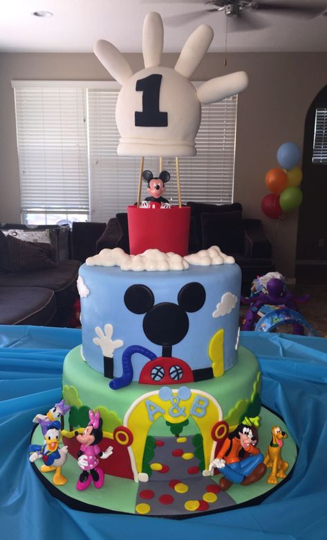 Mickey Mouse Clubhouse Cake Ideas, Mickey Clubhouse Birthday, Mickey Mouse Cakes, Mickey Mouse Cake Decorations, Birthday Cake Mickey Mouse, Mickey Mouse Clubhouse Birthday Cake, Cake Mickey Mouse, Sheet Cake Ideas, Mickey Birthday Cakes