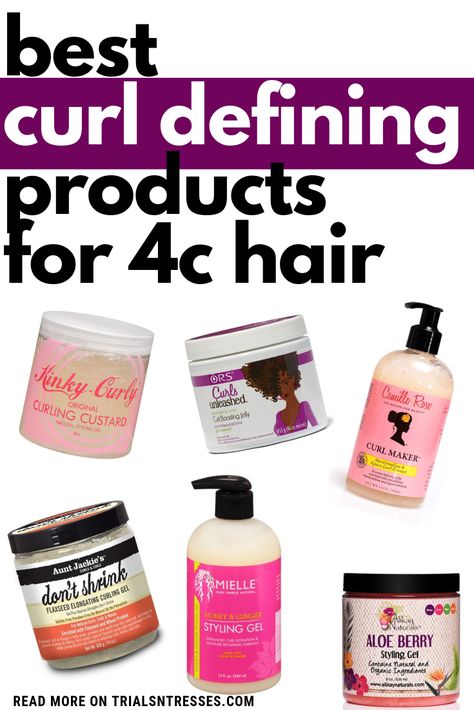 Best Curl Defining Products For 4c Hair Best Curl Defining Products, Products For 4c Hair, Hairstyles Female, Type 4c Hairstyles, Hair Product Organization, 4c Hair Care, Best Natural Hair Products, Natural Hair Treatments, Hairstyles Pictures