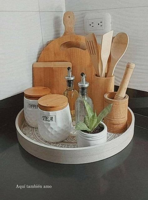 Kitchen Decor Hacks, Kitchen Countertop Decor, Room Designer, Live Room, Rooms Design, Countertop Decor, Kitchen Decor Apartment, Kitchen Organization Diy, Diy Dollhouse Furniture Easy