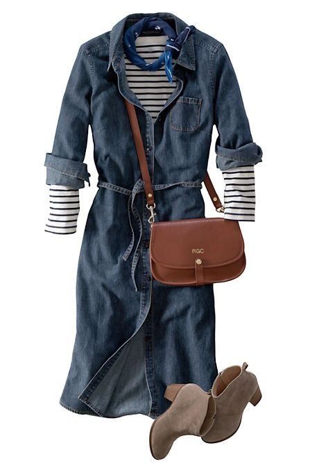 Denim Shirt Outfits, Denim Shirt Dress Women, Denim Shirt Outfit, Denim Dress Outfit, Looks Jeans, Shirt Dress Outfit, Shirt Outfits, Mode Casual, Shirts For Teens