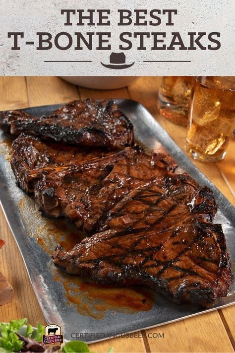 T Bone Steak Recipe Grilled, T Bone Steak Recipe, Tbone Steak Recipe, Steak Videos, Grilled T Bone Steak, Steakhouse Steak, Grill Steak, Steak Sandwiches, Steak Marinade Recipes