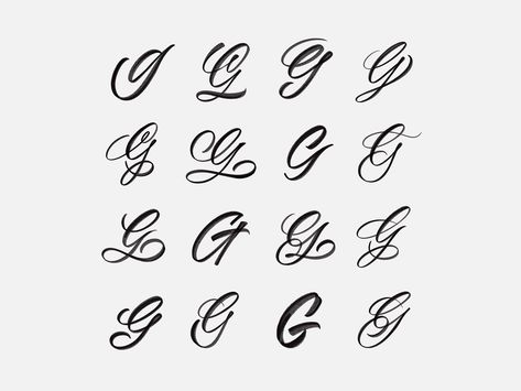 G Exploration brushtype handmadetype handlettering logotype sketch handmade custom type script type hand lettering typography calligraphy lettering G Signature Ideas, Calligraphy G, Letter G Tattoo, G Tattoos, G Alphabet, G Signature, Calligraphy Letters Alphabet, G Tattoo, Cool Signatures