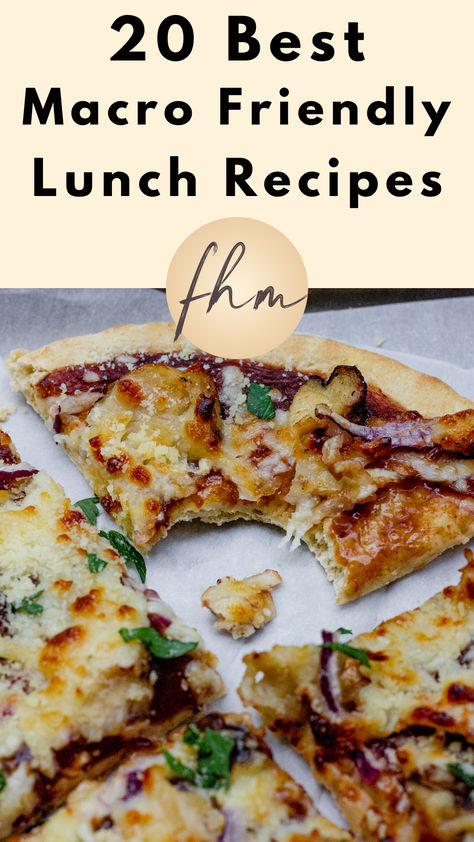 Best Macro-Friendly Lunch recipes Macro Friendly Game Day Food, Macros Friendly Lunches, Eating For Macros, Counting Macros Recipes, Lunch Ideas Macro Friendly, Macro Friendly Lunches On The Go, Macro Friendly Lunch Recipes, Macro Friendly Lunch Ideas For Work, Macro Friendly Meal Plan