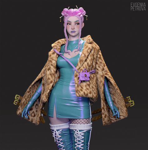 Fur Coat Drawing, Immortal Character, How To Draw Fur, Cyberpunk Red, Cyberpunk Fashion, Cyberpunk Character, Modern Fantasy, Cyberpunk Art, Cyberpunk 2077