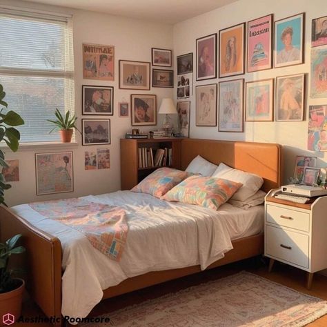 80’s Room Decor 🧡🧡🧡 #80sroom #80sdecor #bedroomdecor #bedroominspo #80sbedroom #aestheticroom 80s Style Bedroom, 80s Inspired Bedroom, 70’s Room, 80s Room Aesthetic Retro, 80’s Room, Retro Bedroom Ideas, 80s Room Decor, 80s Room Aesthetic, 80s Bedroom Decor