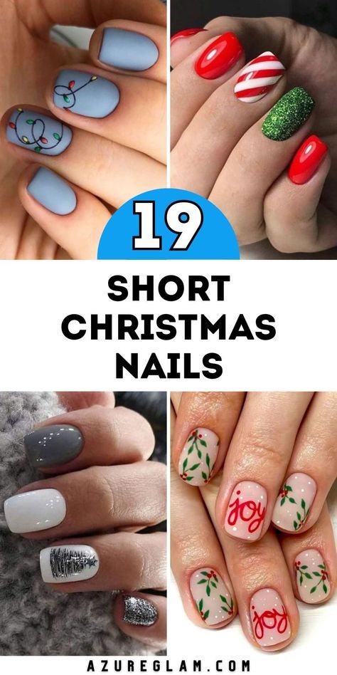 Christmas Short Gel Nail Designs, Christmas Nail Design Short Nails, Nail Dip Ideas Winter, Gel Nail Christmas Designs Holidays, Christmas Nails With Accent Nail, Christmas Nails Dip Powder Short Design, Christmas Nail Designs Natural Nails, Christmas Nails Inspiration Simple, Short Christmas Gel Nail Designs