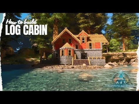 (44) Log Cabin how to build Tutorial: Redwoods Cabin Ark Survival Ascended - YouTube Ark Survival Ascended Base Ideas, Ark Ascended Base Ideas, Ark Ascended Build, Ark Ascended Base, Ark Game, Ark Builds, Ark Ideas, Ark Survival Evolved Bases, Ark Survival Evolved