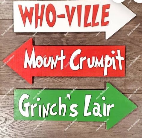 Grinches Lair Sign, Grinch’s Lair, Who Ville Christmas Decor, Grinch Signs Wooden, Who Ville Decorations, Grinchs Lair, Who Ville Decorations Christmas Ideas, Grinch Signs Wooden Diy, Grinchmas Ideas