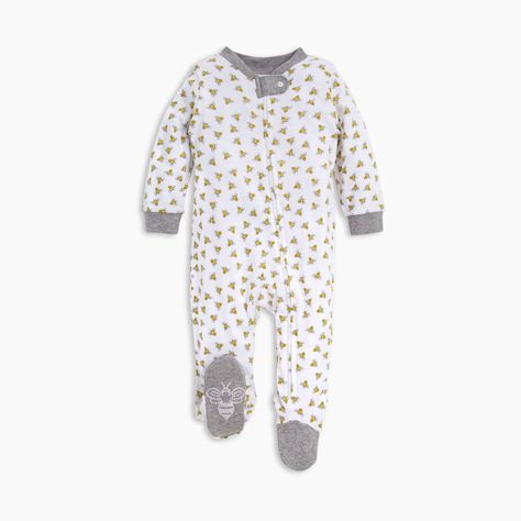 Footie Pajamas, Burts Bees Baby, Footie Pajama, Organic Cotton Baby, Baby Yellow, Burt's Bees, Baby Bee, Burts Bees, Baby Boy Or Girl