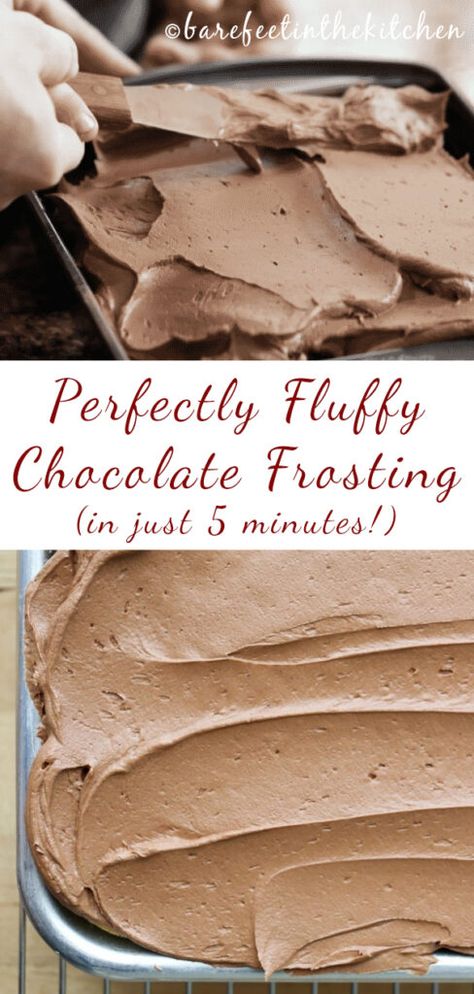 Chocolate and Cream Fluffy Chocolate Frosting, Homemade Frosting Recipes, Frost Cupcakes, Frosting Recipes Easy, Chocolate Frosting Recipes, Cake Frosting Recipe, Homemade Frosting, Chocolate Buttercream Frosting, Dessert Aux Fruits