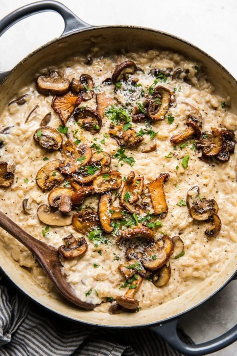 Our easy-peasy wild mushroom risotto recipe is so richly flavorful you’ll want to find any excuse to make it again. Easy Vegetarian Chili Recipe, Filet Mignon Chorizo, Mushroom Risotto Recipes, Vegetarian Chili Recipe, The Modern Proper, Modern Proper, Risotto Recipe, Wild Mushroom, Mushroom Risotto