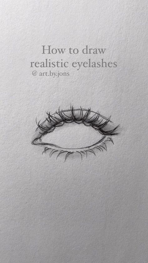 Joana 💓 | Simple realistic eyelashes drawing-tutorial✏️ . . #eyelashes #eyelashesonfleek #eyelashtutorial #eyeart #eyedrawing #howtodraw #tutorial... | Instagram Easy Simple Things To Draw, Realistic Eyelashes Drawing, How To Make Eyelashes Drawing, How To Draw Realistic Eyelashes, Cute Art Journal Ideas, Cute Drawings Simple Ideas Sketch, How To Draw A Realistic Eye, Pencil Realistic Drawings, Eye Lashes Drawing