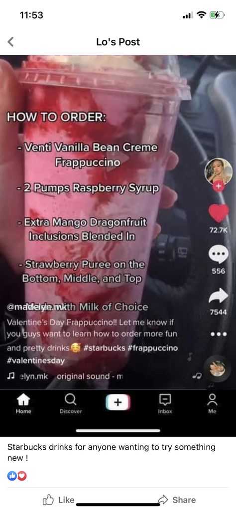 Starbucks Drink Menu, Starbucks Secret Menu Recipes, Cold Starbucks Drinks, Starbucks Drinks Diy, Secret Starbucks Recipes, Iced Starbucks Drinks, Coffee Recipes Starbucks, Healthy Starbucks Drinks, Secret Starbucks Drinks