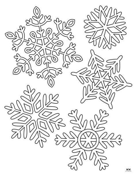 Winter Colouring Pages, Unique Snowflakes, Colouring Pages Printable, Snowflake Coloring Pages, Snowflake Swirl, Beaded Ornaments Diy, Free Christmas Coloring Pages, Christmas Worksheets, Silhouette Christmas