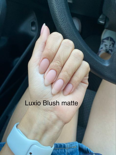 Blush Manicure, Luxio Nails, Matte Blush, Polish Colors, Matte Nails, Nail Polish Colors, Nails Ideas, Manicure, Nail Polish