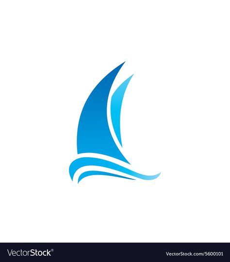 Sailing Logo, Nest Logo, Yacht Boat, Sailing Yacht, Logo Ideas, Vector Logo, Free Vector Images, Sailing, Vector Images