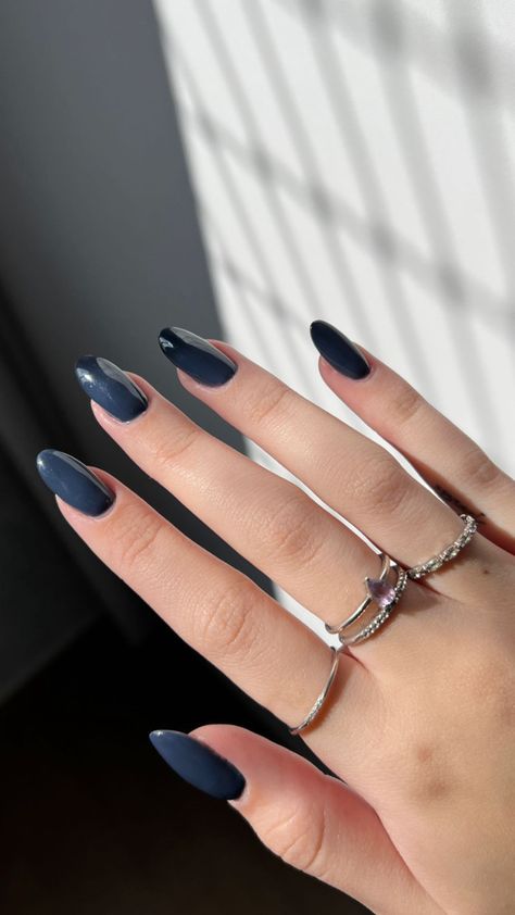 Nails Long Oval, Gel Nails Long, Natural Nail Designs, Pretty Nail Colors, Nails Long, Nail Art Inspiration, Types Of Nails, Simple Nails, Natural Nails