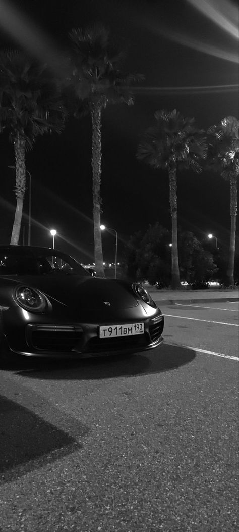 Porshe Car Aesthetic Black, Black Car Aesthetics Wallpaper, Porche Black Aesthetic, Black Porches Car, Porsche Black Aesthetic, Cars Asthetic Picture, Porsche Black Wallpaper, Car Wallpaper Black And White, Black Porsche Wallpaper