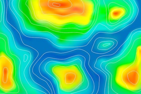 Heat Map Design, Project Theme, Vector Gradient, Heat Map, Inspirational Illustration, Map Background, Illustrated Map, Map Vector, Clothing Design