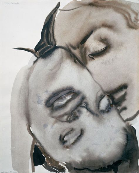 contemporary-art-blog: Marlene Dumas, Passion, 1994 Meaningful Paintings, Painting Website, Marlene Dumas, Saatchi Gallery, South African Artists, Women Artists, African Artists, Art Portraits, A Level Art