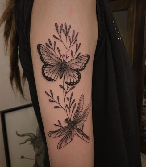 Fluttering Magic: Tattoos of Dragonflies and Butterflies - She So Healthy