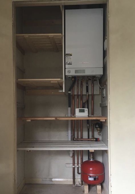 Airing Cupboard Ideas With Boiler, Boiler Cupboard, Boiler Kitchen Cupboard, Airing Cupboard Storage With Boiler, Kitchen Boiler Cupboard, Old Boiler Cupboard Storage, Airing Cupboard, Utility Room, Downstairs Bathroom