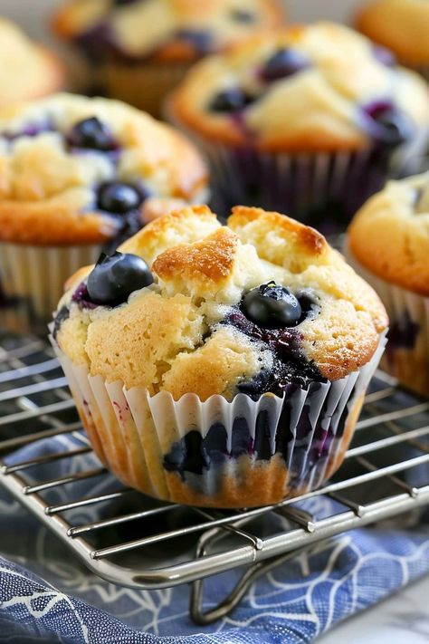 These lemon blueberry muffins are the ultimate summer treat! Wonderfully dense with a tender crumb, they're loaded with juicy blueberries and tart lemon. Blueberry Chocolate Chip Muffins, Greek Yogurt Blueberry Muffins, Blueberry Cookies Recipes, Lemon Blueberry Cookies, Blueberry Cream Cheese Muffins, Easy Blueberry Muffins, Moist Muffins, Blueberry Chocolate, Blueberry Cookies