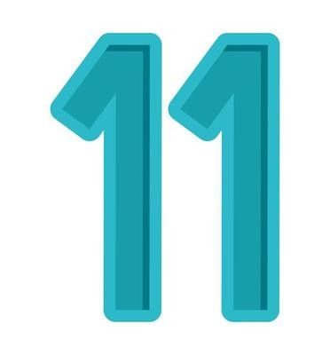 Eleven Number, Master Number 11, Number Clipart, Expression Number, Aesthetic Widget, Numerology Chart, Life Path Number, Number 11, Masculine Energy