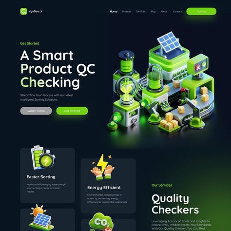 Hello Everyone! This is my latest 3D isometric illustration exploration for website landing page: Smart Product’s Quality Control Checker . I’m not a UI designer, the ui website design is just to implement my illustration to see if it fits. . Done in Blender, Cycles Render . Let me know what you guys think of this! . For inquiries, please DM or email me at: mwildancahya@gmail.com . Thanks! . #3D #3dillustration #landingpage #isometric #blender #isometricart #landingpageillustration #websitei... 3d Printing Website Design, 3d Website Design Inspiration, Free 3d Illustrations Website, 3d Illustration Web Design, 3d Website Design, 3d Interactive Web Design, Isometric Web Design, 3d Isometric Design, Product Website Design