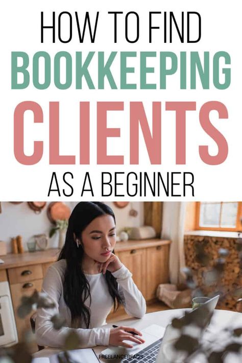 If you are interested in freelancing and working from home learn how to find bookkeeping clients as a beginner! How To Start Bookkeeping Business, Become A Bookkeeper, Bookkeeping Price Packages, How To Start A Bookkeeping Business From Home, Bookkeeping Marketing Ideas, How To Become A Bookkeeper, Bookkeeping For Beginners, Starting A Bookkeeping Business, Book Keeping For Beginners