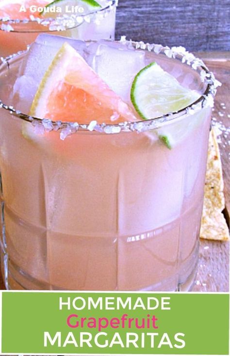 Easy Recipe For A Crowd, Refresher Recipes, Margaritas For A Crowd, Easy Crowd Meals, Grapefruit Margarita Recipe, Grapefruit Margarita, Recipe For A Crowd, Cocktail Recipes Tequila, Cocktail Margarita