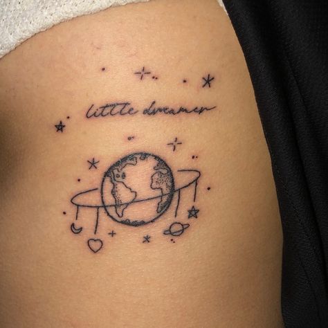 be a little dreamer, dream a little harder, things would be less tougher, we’ll get through this together. Tattoos About Dreams, Day Dreamer Tattoo, Dreamer Tattoo Ideas, Dreamer Tattoo, Dream Tattoos, Tat Ideas, Lucid Dreaming, The Dreamers, Tatting