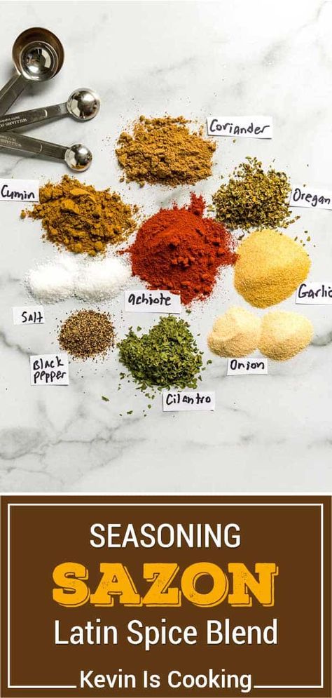 Diy Sazon Goya, Diy Sazon Seasoning, Cuban Seasoning Recipe, Goya Sazon Seasoning Recipe, Homemade Sazon Seasoning, Sazon Seasoning Recipes, Arabic Seasoning, Spanish Seasoning, Homemade Sazon