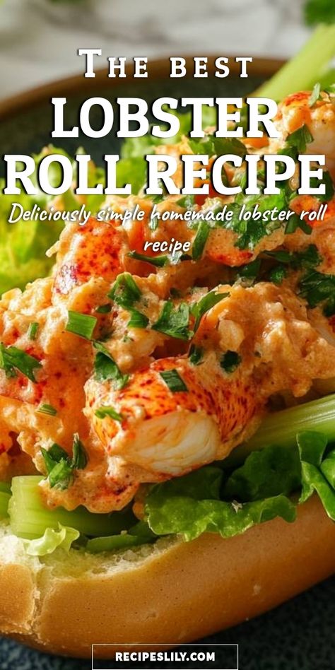 I can’t wait to share this deliciously simple homemade lobster roll recipe with you! Packed with fresh lobster and a hint of seasoning, it's a perfect treat for seafood lovers. Whether you're hosting a summer gathering or simply indulging at home, this lobster roll will steal the show! Lobster Roll Recipe Best, Langostino Lobster Recipes, Lobster Meat Recipes, Lobster Rolls Recipe, Lobster Dip, Lobster Roll Recipe, Lobster Recipe, Lobster Roll Recipes, Shrimp Scampi Pasta