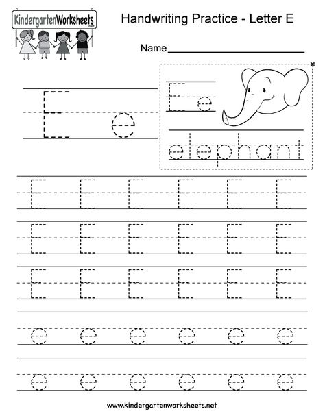 Letter E Writing Practice Worksheet. This series of handwriting alphabet worksheets can also be cut out to make an original alphabet booklet. You can download, print, or use it online. P Worksheet, Writing Worksheets Kindergarten, Letter Writing Practice, Letter Worksheets For Preschool, Alphabet Writing Practice, English Worksheets For Kindergarten, Handwriting Practice Worksheets, Kindergarten Letters, Writing Practice Worksheets