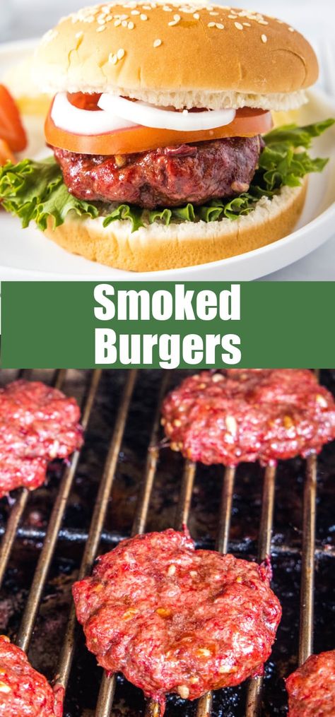 Smoked Hamburgers, Smoked Burgers, Smoked Cheese, Easy Meat Recipes, Never Go Back, Smoked Food Recipes, Burger Recipes, Week Meal Plan, Summer Parties