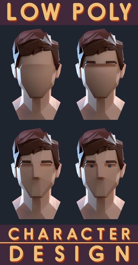 Low Poly Character Design Tutorial. #3DModeling #DigitalDesign #CGIcreations #VirtualRealityArt #3DVisualization #ComputerGraphics Lowpoly Enviroment, Low Poly Character Design, Concept Art Landscape, Perler Bead Designs, Lowpoly 3d, 3d Karakter, Low Poly Character, Character Design Tutorial, Piskel Art