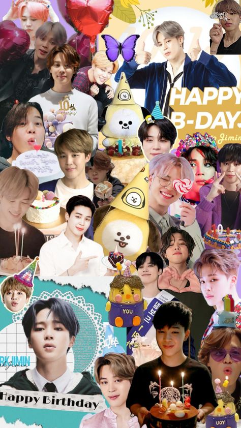 Happy Birthday Jimin 💜🎉🫶🎂 🎈❤️ #bts#jimin#jiminbts Happy Birthday Jimin, Jimin Birthday, Bts Happy Birthday, Bts Birthdays, Army Wallpaper, First Love Bts, Bts Jimin, Park Jimin, Bts Army