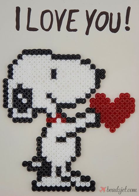 I Love You Perler Bead Patterns, Perler Beads Projects, Perler Valentine Patterns, Love Perler Beads, Perler Bead Valentine Patterns, Pixel Art Valentines Day, Perler Beads Valentines, Perler Beads Valentines Day, Valentine’s Day Perler Beads