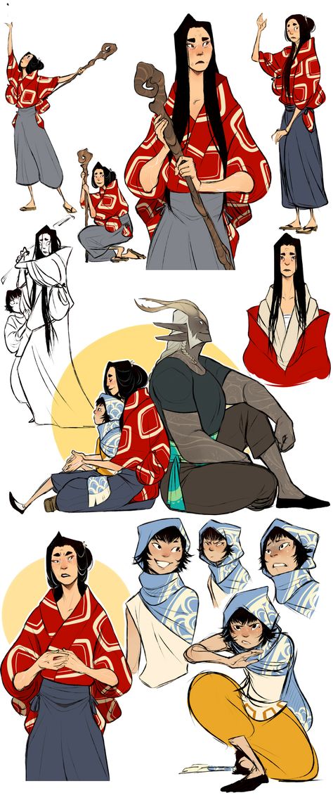 The Mother and Son by Chopstuff on DeviantArt Siblings Character Design, Some Sketches, Mother And Son, Drawing Style, Wow Art, Character Design References, Character Creation, Travel Companion, Fantasy Character Design