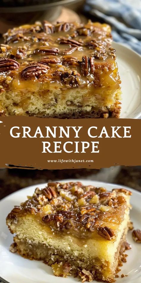 Granny Cake Recipe Best Sheet Cake Recipe Ever, Grandma's Cake Recipe, 9 By 13 Cake Recipes, Easy Snack Cake Recipes, 9 X 13 Cake Recipes, Granny Cakes, Potluck Sweets, Grandmas Cake, Cherry Dumplings