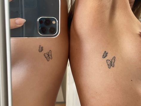 Small Butterfly Outline, Butterfly Tattoo Big, Double Butterfly Tattoo, Butterfly Outline, Double Butterfly, Small Butterfly, Butterfly Tattoo, Small Tattoos, Tatting