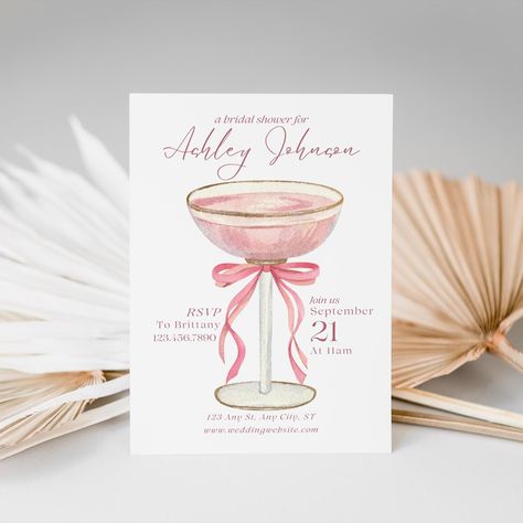 Champagne Bridal Shower Invitation, Prosecco Bridal Shower Invitation, Pink Bow Bridal Shower Invite, Petals and Prosecco, Tying the Knot, Prosecco Bridal Shower Theme, She's Tying the Knot Bridal Shower Theme, Prosecco and Pearls Bridal Shower Theme, Bridal Shower Inspo, Pink Bow Bridal Shower Petals And Prosecco, Bridal Themes, Pearl Bridal Shower, Bridal Shower Champagne, Bridal Shower Inspo, Bridal Theme, Bridal Bachelorette Party, Tying The Knot, Invitation Baby Shower