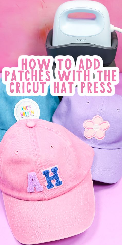 I'm testing 3 different types of patches to see if they work with the Cricut Hat Press. Keep reading to find out how they turned out! #cricuthatpress #hatpress #patches Iron On Trucker Hat Diy, Diy Trucker Hat Patch, Trucker Hats With Patches Diy, Diy Trucker Hat With Patches, Cricut Hat Ideas, Patch Sweatshirt Diy, Patches On Hats, Best Cricut Machine, How To Make Patches