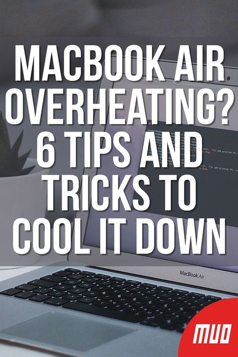 MakeUseOf.com — Technology, Simplified —  There are lots of tricks you can use to stop your MacBook Air from overheating. For our purposes, “overheating” means being very hot to touch, but still operational. That way, you don’t need to wait for your MacBook to turn itself off before you use our suggestions to fix it.  #Troubleshooting #macOS #Apple #MacBook #Mac #Overheating Macbook Ideas Tips, Macbook Tricks, Macbook Air Tips And Tricks, Macbook Tricks Tips, Macbook Air M2 Tips, Macbook Pro Setup, Macbook Case Stickers, Macbook Hacks, Mac Tutorial